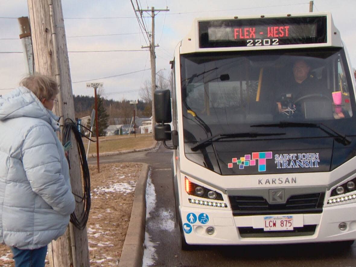 Riders on the west side of Saint John are the first to use the city's Flex service.  (Roger Cosman/CBC - image credit)