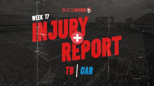 Carolina Panthers vs. Tampa Bay Buccaneers injury report and