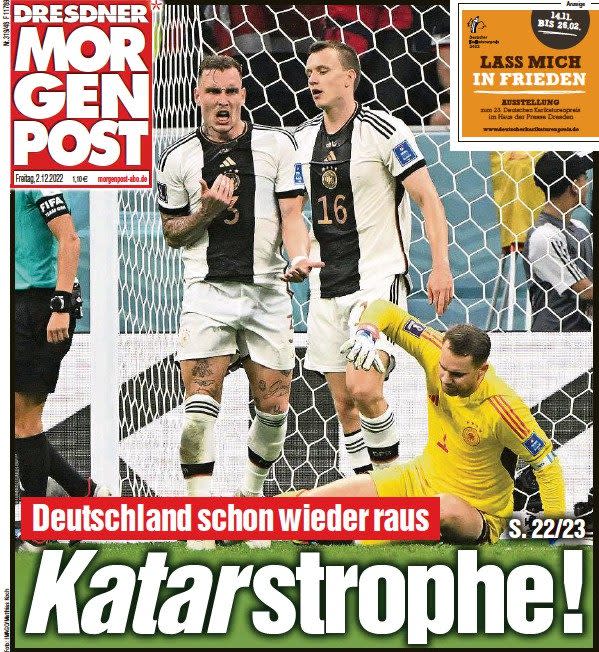 Dresdner Morgen Post front page