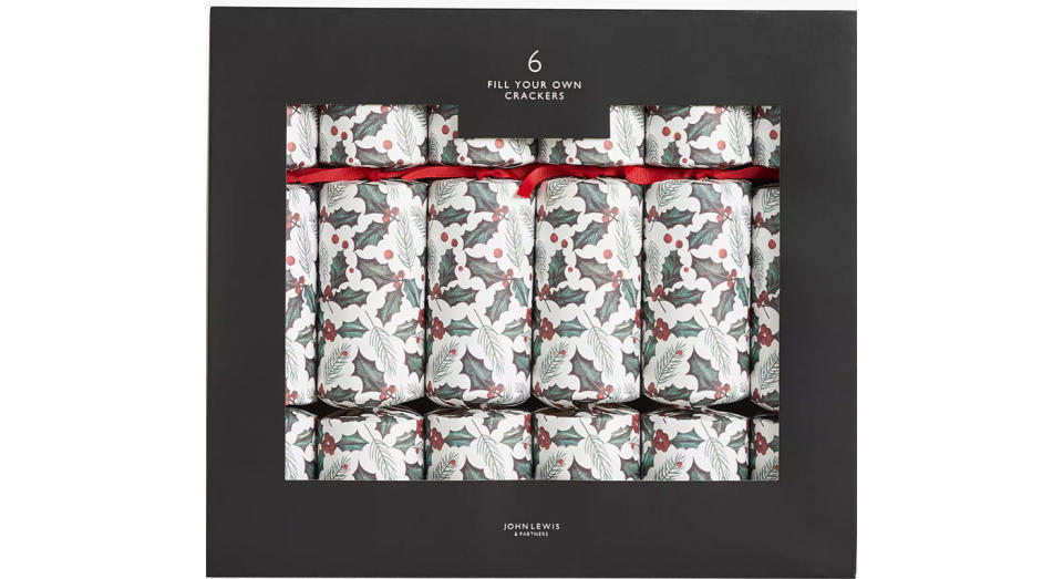 Holly & Pine Fill Your Own Christmas Crackers, Pack of 6