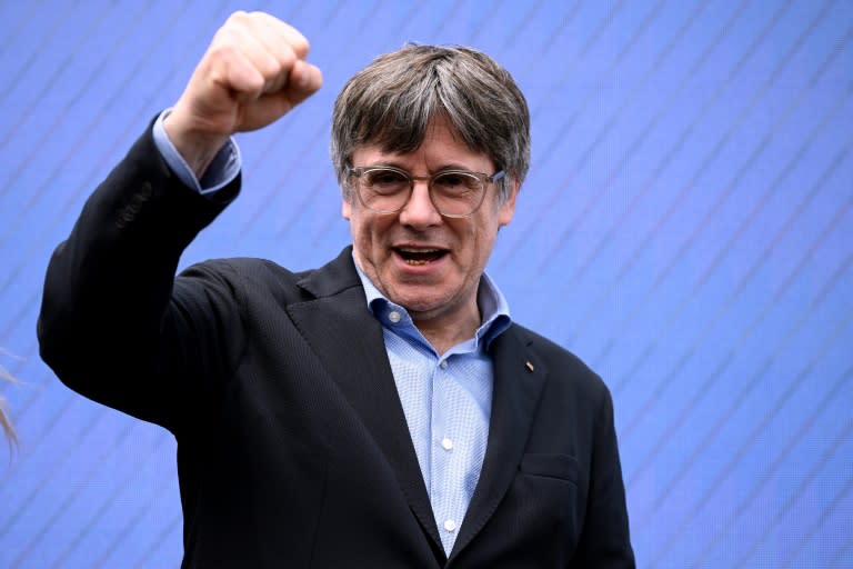 The biggest beneficiary of the amnesty will be Carles Puigdemont, who led the 2017 Catalan separatist bid then fled Spain to avoid prosecution (Josep LAGO)