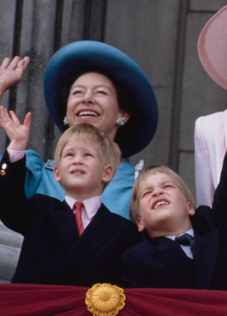 Prince William and Harry's joy at Trooping the Colour spreading to Princess Margaret