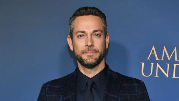 PHOTO: Zachary Levi attends the Los Angeles premiere of Lionsgate's 'American Underdog' at TCL Chinese Theatre, Dec. 15, 2021, in Hollywood, Calif. (Rodin Eckenroth/FilmMagic via Getty Images, FILE)