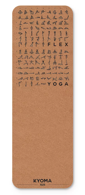 Kyoma Instructional Cork Yoga Mat