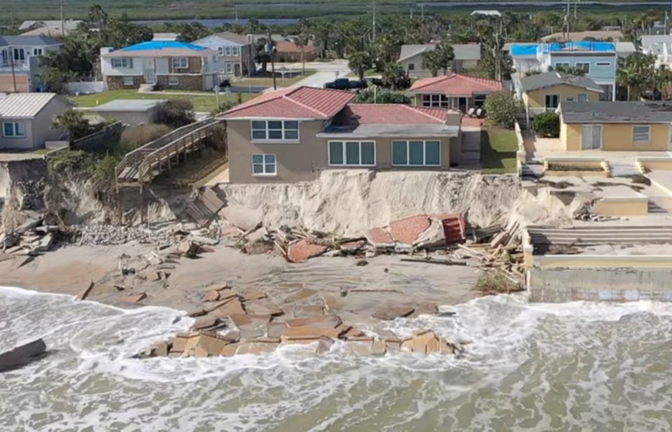 What Tom and Kate Rose's Wilbur-by-the-Sea home looks like now, after Tropical Storm Ian and Tropical Storm Nicole relentlessly beat up their beloved oceanfront residence just south of Daytona Beach Shores.