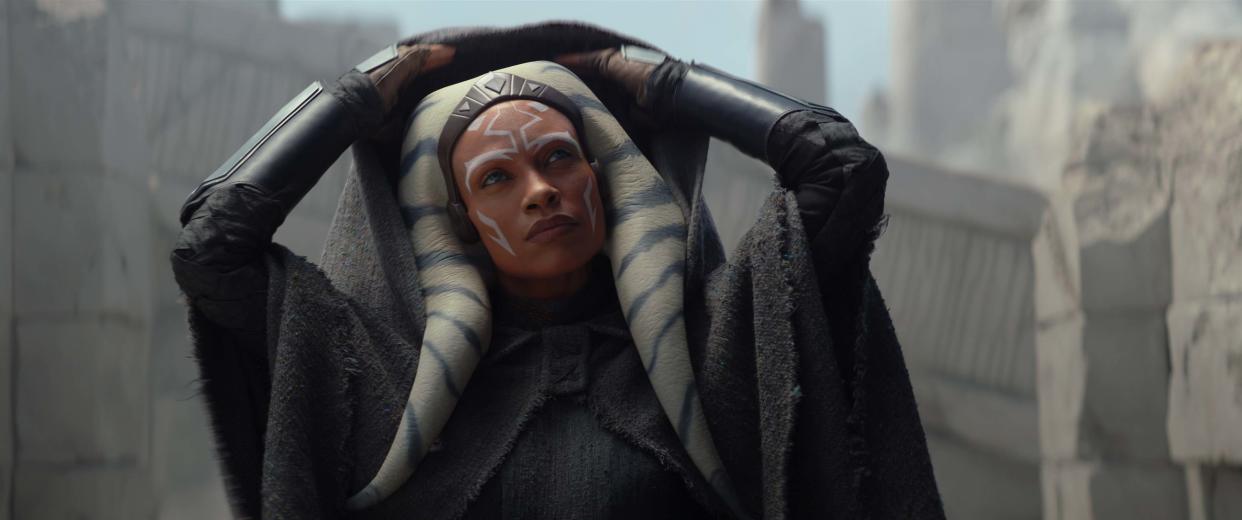 Rosario Dawson is Ahsoka Tano in Lucasfilm's AHSOKA, exclusively on Disney+. (Lucasfilm)