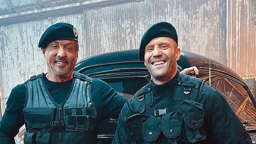 sylvester stallone and jason statham, expendables 4