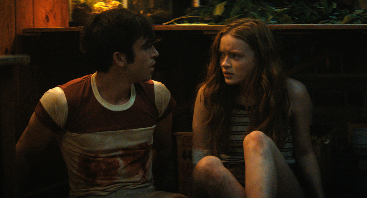 Ted Sutherland and Sadie Sink in Fear Street Part 2: 1978 (Netflix)