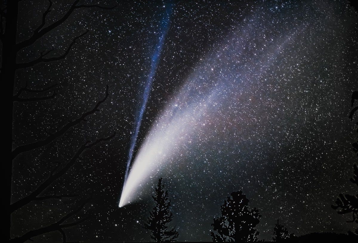 The break-up of a giant comet may produce fireballs – and killer space rocks (Benjamin Inouye/CC BY 4.0)