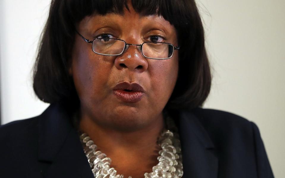 Shadow Home Secretary Diane Abbott gives a speech on immigration today - Getty Images Europe