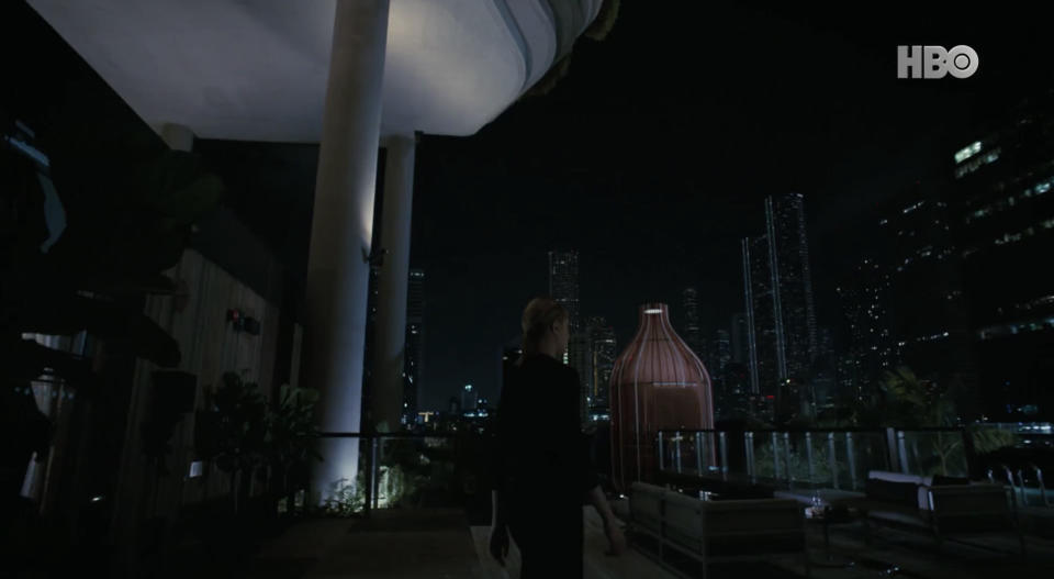 Evan Rachel Wood at Parkroyal on Pickering Hotel in Singapore as seen in Westworld Season 3. 