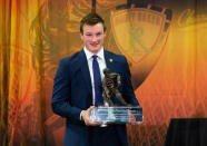 On April 12, 2019, Makar was named the top college hockey player. The Massachusetts sophomore was honored with the Hobey Baker Award.