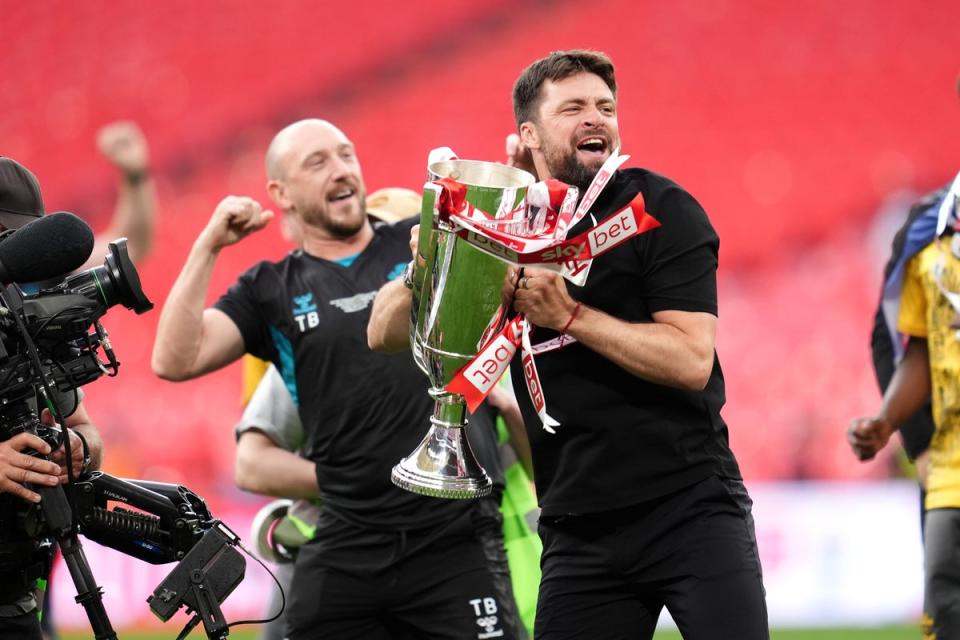 Russell Martin guided Southampton to play-off glory at Wembley (Adam Davy/PA Wire)