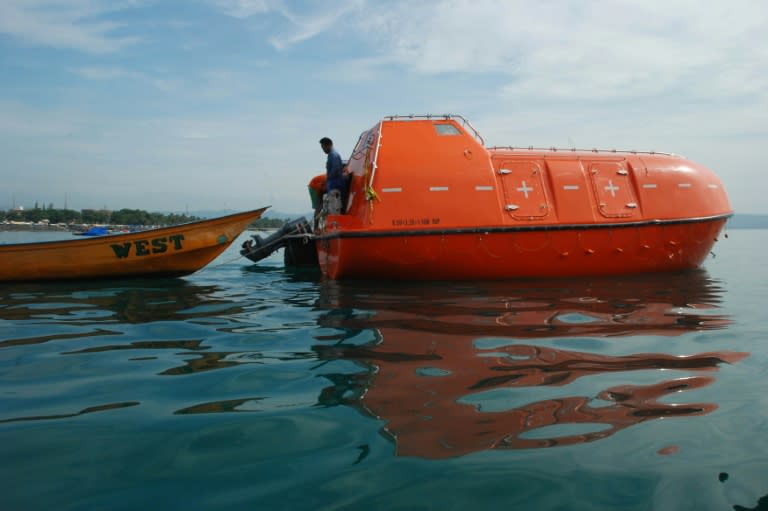 This photograph from 2014 shows an empty Australian lifeboat that carried asylum seekers turned back by Australian navy