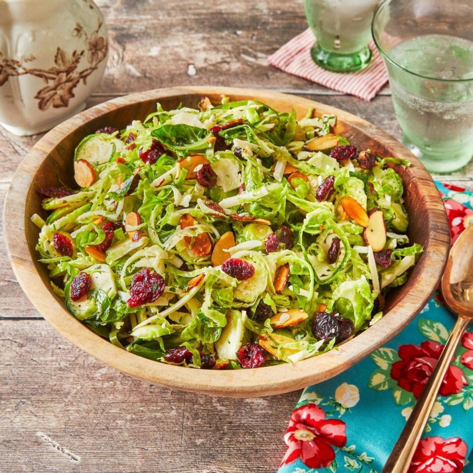 healthy salad recipes shaved brussels sprouts