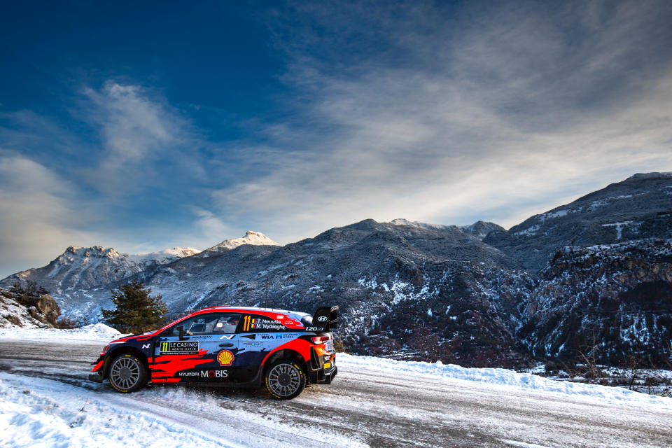 WRC Rallye Monte Carlo 2021 SS2 / WP2 on January 23, 2021 in Hautes-Alpes, France。（Photo by TF-Images/Getty Images）