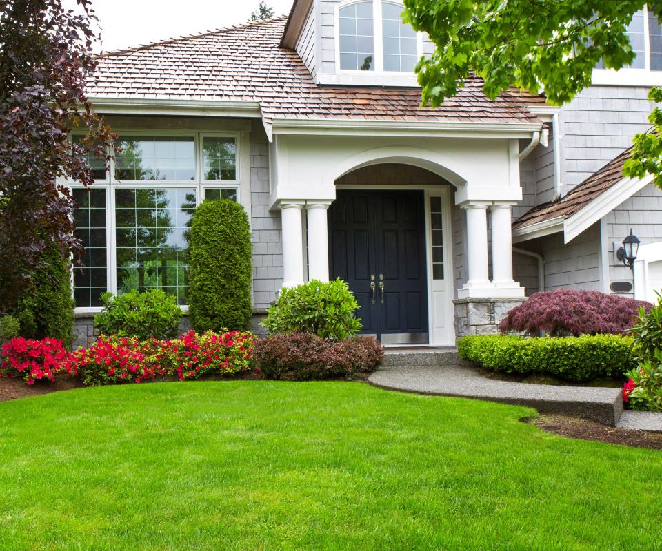 front yard lawn