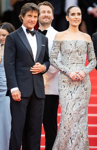 <p>Samir Hussein/WireImage</p> Tom Cruise (Left) and Jennifer Connelly in 2022