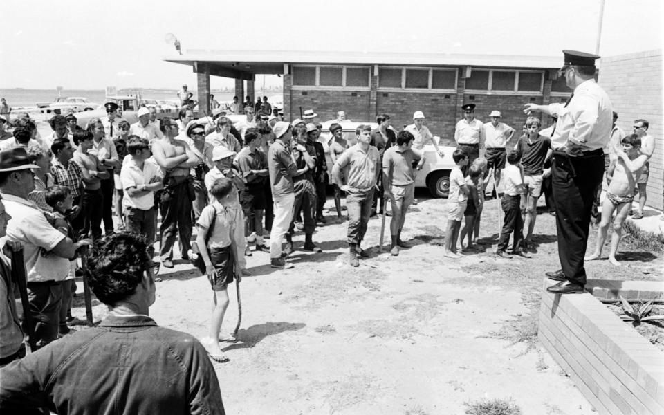 Police and volunteers search for three-year-old girl, Cheryl Grimmer, in January 1970 - Credit: CATERS