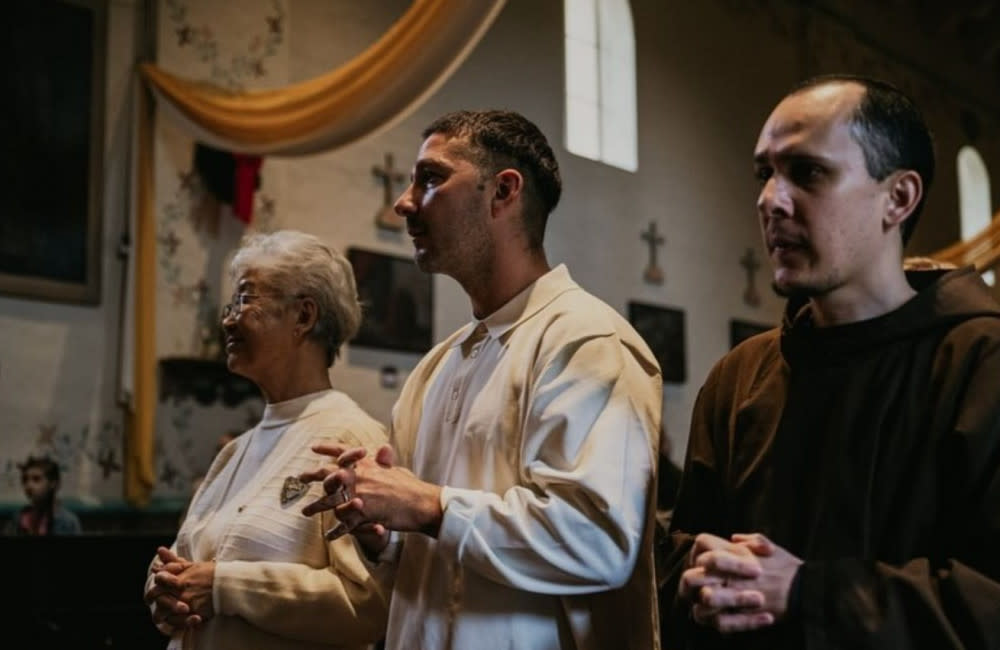 Shia LaBeouf was confirmed into the Catholic Church credit:Bang Showbiz