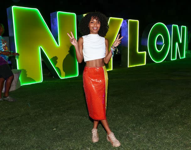 John Salangsang/Shutterstock for BDG Yara Shahidi at NYLON House in the Desert 2023.