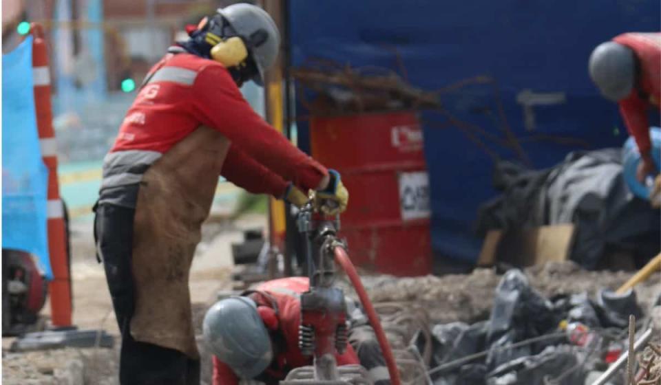 Trabajador en Colombia. Foto: Conconcreto