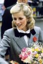 <p>The Princess pinned back her growing locks with two barrettes while at a charity event in London. </p>