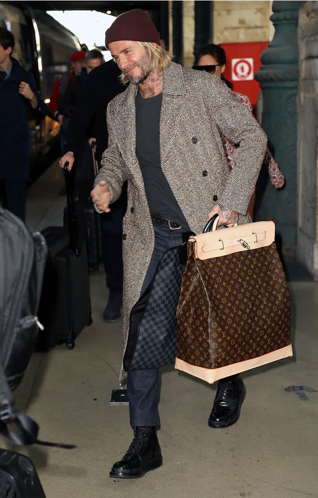 Naomi Campbell Walk in Louis Vuitton Fall 2018 Men's Show – Pochta News,  Louis Vuitton 2000 pre-owned Keepall 45 travel bag, Kate Moss