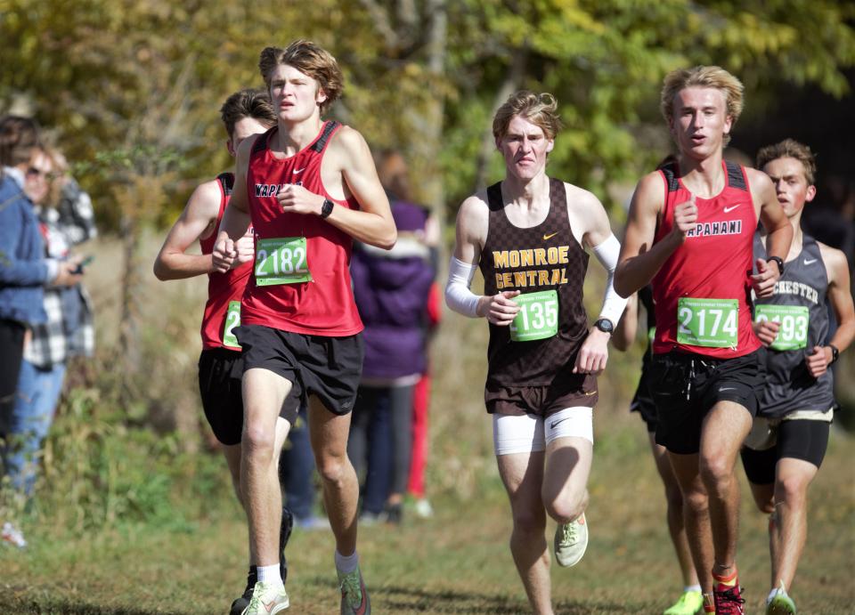 Wapahani's boys cross-country team dominated to win its second straight sectional during the Delta cross-country sectional at Taylor University Saturday, Oct. 8, 2022.
