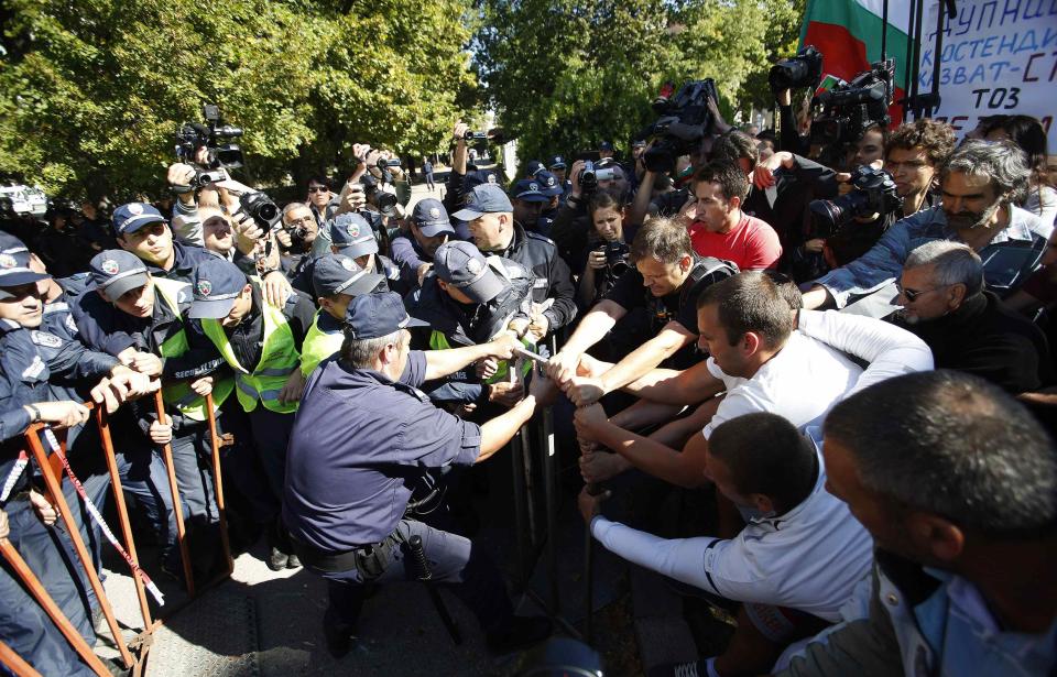 Bulgaria anti-governemment protest