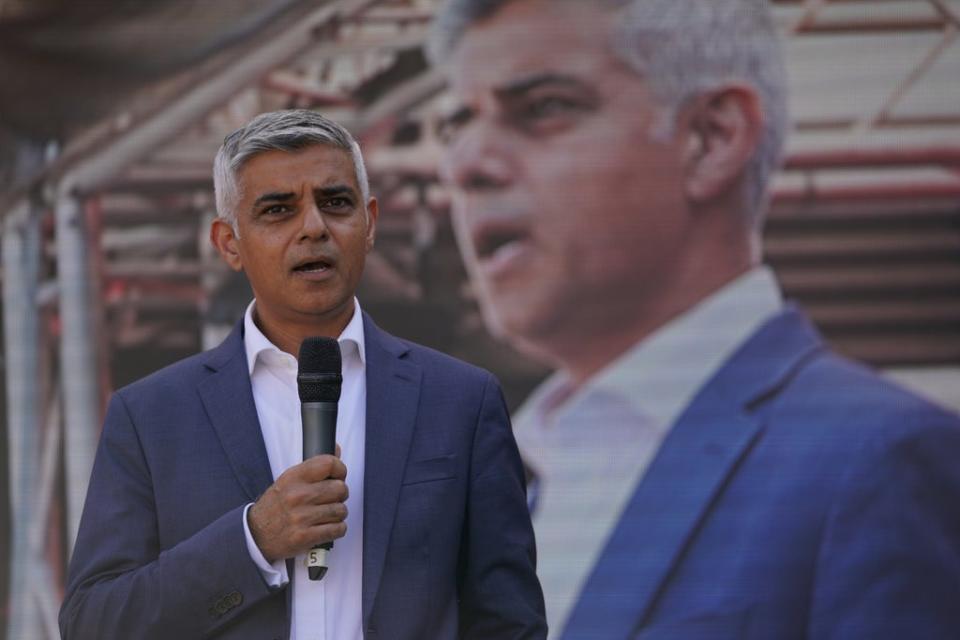 Mayor of London Sadiq Khan. (Kirsty O’Connor/PA) (PA Wire)