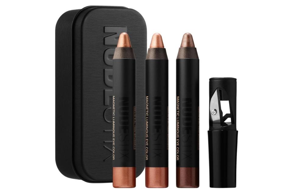 <strong><a href="https://www.sephora.com/product/nude-metallics-for-eyes-P428673" target="_blank" rel="noopener noreferrer">Get the Nudestix Metallic eye pencil set for $24﻿</a></strong>