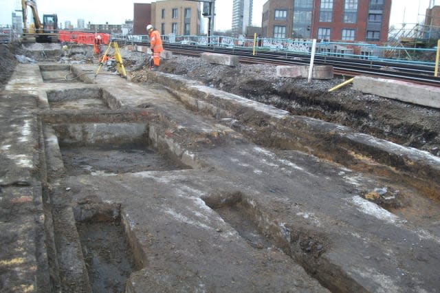 Undated handout photo issued by Network Rail of Southwark Park, a "ghost" station that closed a century ago, which has been uncovered during work on a ï¿½6.5 billion rail project. PRESS ASSOCIATION Photo. Issue date: Monday April 20, 2015. Southwark Park station in south London only served passengers from 1902 to 1915 before shutting for good. But now engineers constructing the Bermondsey Dive Under as part of the Thameslink Programme have rediscovered the former ticket hall and platforms. See PA story RAIL Ghost. Photo credit should read: Network Rail/PA WireNOTE TO EDITORS: This handout photo may only be used in for editorial reporting purposes for the contemporaneous illustration of events, things or the people in the image or facts mentioned in the caption. Reuse of the picture may require further permission from the copyright holder.