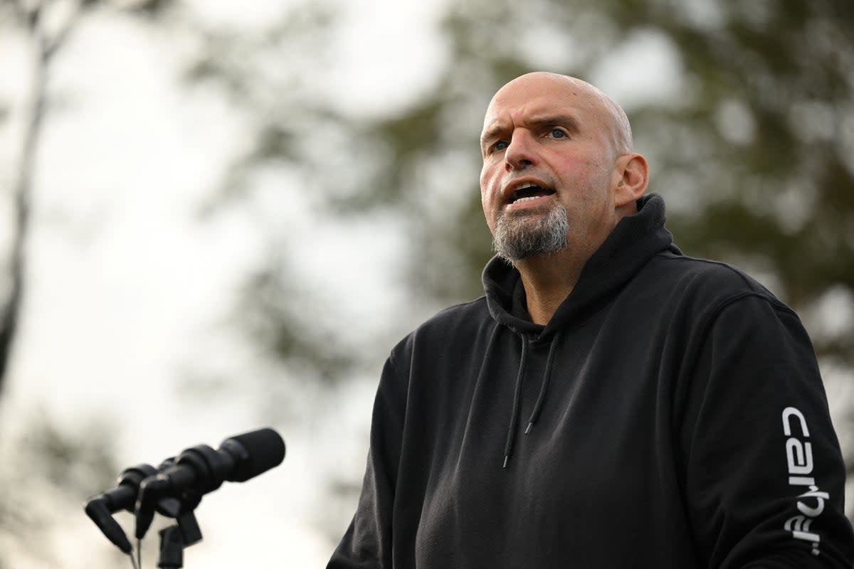 Pennsylvania Lieutenant Gov John Fetterman  (AFP via Getty Images)