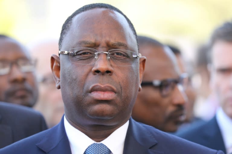 Senegalese President Macky Sall says he's hoping for a first-round win in next month's elections