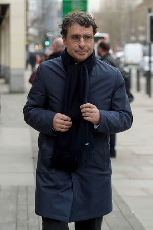 Alexandre Djouhri leaves Westminster Magistrates Court in London, Britain, February 22, 2018. REUTERS/Peter Summers