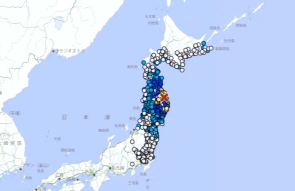 日本岩手縣凌晨6.1級地震　未觸發海嘯警報