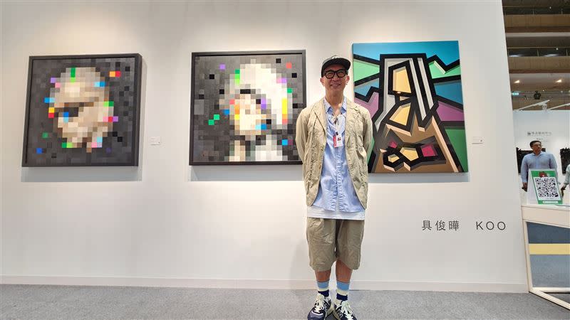 具俊曄成ART TAIPEI 人氣王，藝術作品藏愛的秘密曝光，小S挺姊夫、蔣友柏挺好友。 （圖／尊彩畫廊提供）