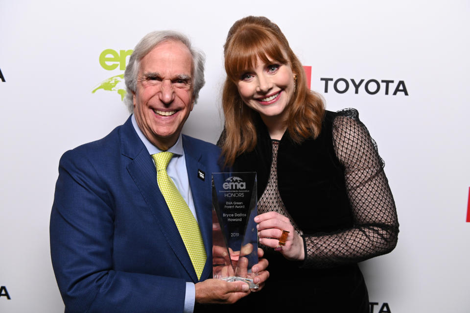 Henry Winkler and Bryce Dallas Howard