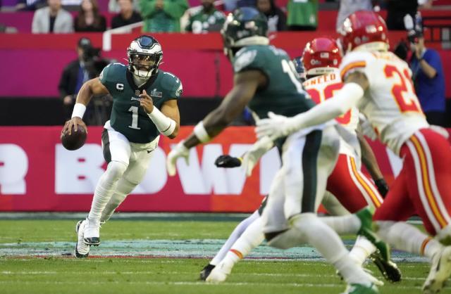 2023 Super Bowl: Eagles' Jalen Hurts dejected after loss, yet far from  beaten after historic performance 