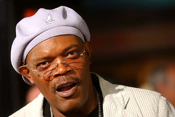 Samuel L. Jackson at the LA premiere of New Line Cinema's Snakes on a Plane