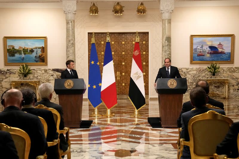 French President Emmanuel Macron visits Egypt