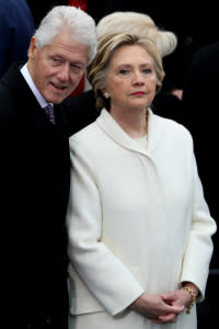 Bill Clinton (left) and Hillary Clinton