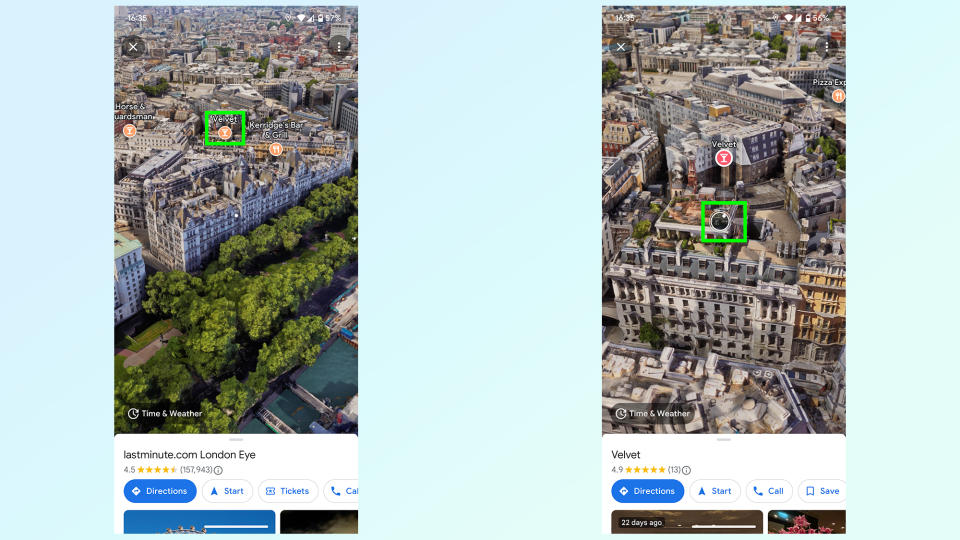 how to use google maps immersive view