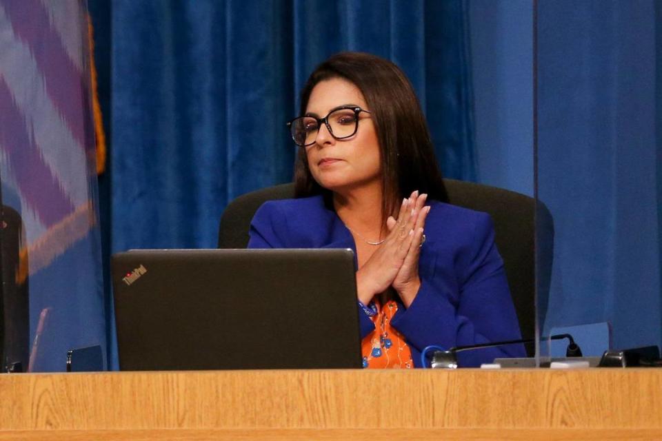 File Art: Mayor Christi Fraga, during her time on the Miami-Dade County School Board, on July 28, 2022. SAM NAVARRO/Special for the Miami Herald