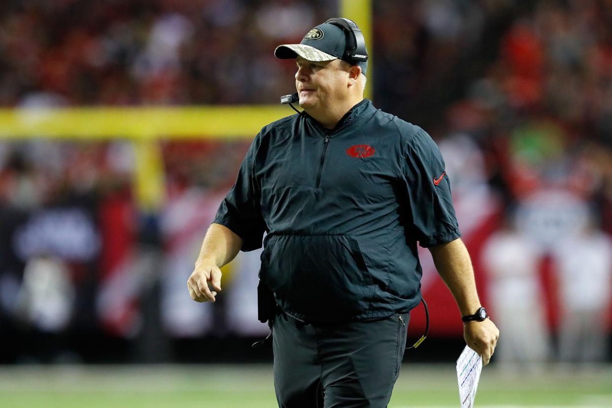 Chip Kelly was the head coach of the San Francisco 49ers in 2016. (Photo by Kevin C. Cox/Getty Images)