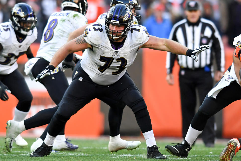 Ravens offensive lineman Marshall Yanda has dropped 60 pounds in the three months since he retired.