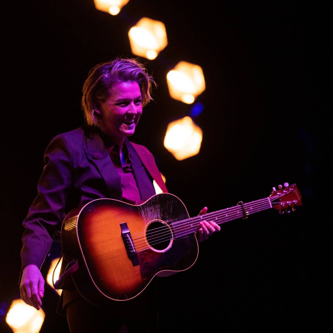 Brandi Carlile plays a special solo concert at DPAC in Durham, N.C., Friday night, Oct. 7, 2022.