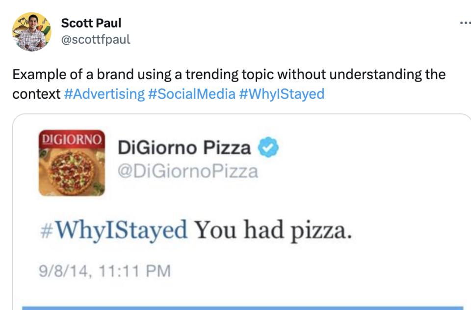 "#WhyIStayed You had pizza."