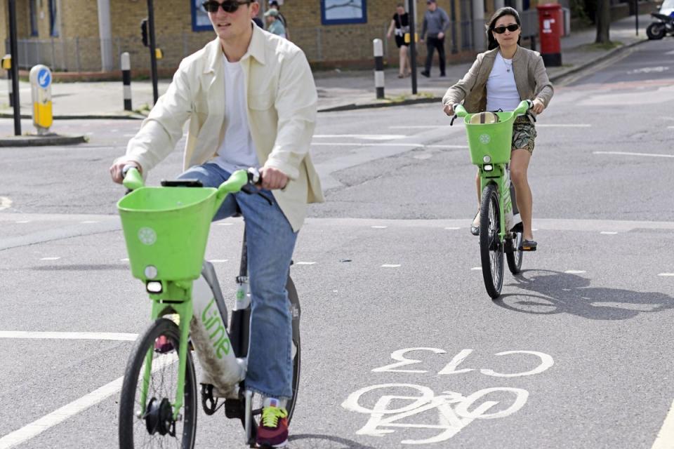 Lime Bikes at the top of Whiston Road, Anita's favourite mode of transport (Daniel Lynch)